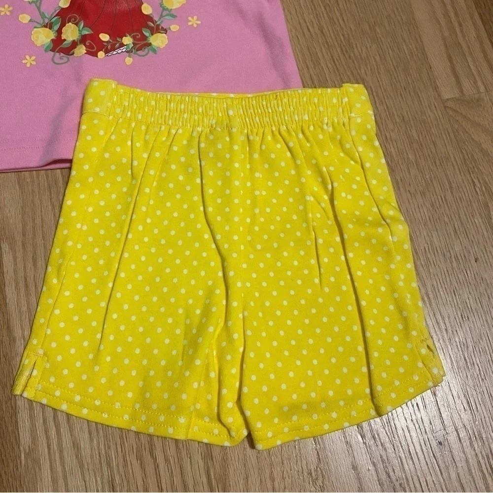 Vintage Disney Sleeping Beauty Outfit NEW 3T Aurora 90s Tank Top Shorts Pink